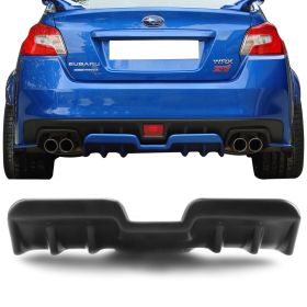 2015-2019 Subaru WRX STI Rear Bumper Lip Diffuser Matte Black Polypropylene - BLD-SI15HT-PP