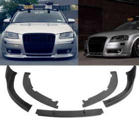 2006-2009 Audi A3 Vortex Style Front Bumper Lip Spoiler Poly-Urethane - BLF-AA30