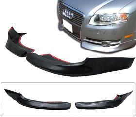 2006-2008 Audi A4 Bumper Lip Spoiler Pouly-poly-Urethane 2PC - BLF-AA4072-PU