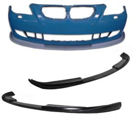 2008-2010 BMW E60 Front Bumper Lip Hamann Style Poly-Urethane - BLF-BE6009H-PU