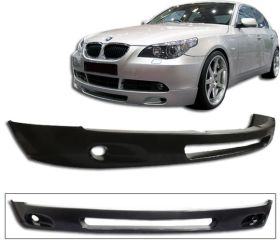 2004-2006 BMW E60 Front Bumper Lip B-Style Poly-Urethane - BLF-BE60B-PU