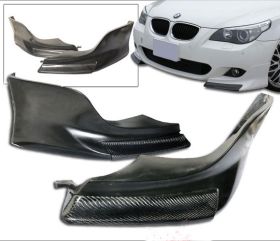 2004-2009 BMW E60 Front Bumper Lip FOR OEM M-tech Poly-Urethane - BLF-BE60MT-PU