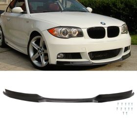 2007-2013 BMW 1-Series E82 MSport/MTech Ikon Polyurethane Front Bumper Lip - IKN-BLF-BE82MTV-PU