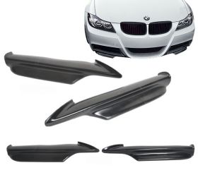 2005-2008 BMW E90 Front Bumper Lip M-tec Only Poly-Urethane 2PC - BLF-BE902PMT-P
