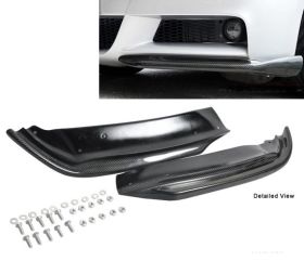 2005-2008 BMW 3-Series E90 MSport 4DR Euro Carbon Fiber Front Bumper Lip - IKN-BLF-BE90MT2P-CF
