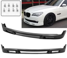 2009-2012 BMW 7-Series F01/F02 B7 Polyurethane Front Bumper Lip - IKN-BLF-BF01AL-PU