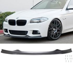 2011-2016 BMW 5-Series F10 MSport/MTech Sedan AK Polyurethane Front Bumper Lip - IKN-BLF-BF10MTAK-PU