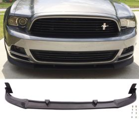 2013-2014 Ford Mustang V6/V8 CV Polyurethane Front Bumper Lip - IKN-BLF-FM13CV-PU