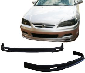 2001-2002 Honda Accord 2DR Front Bumper Lip M-Style Poly-Urethane - BLF-HA012MU-