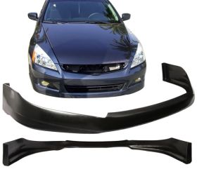 2003-2005 Honda Accord 2DR Coupe HF-P Polyurethane Front Bumper Lip - IKN-BLF-HA032H-PU