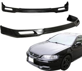 1998-2002 Honda Accord 2DR Front Bumper Lip Jp-Style Poly-Urethane - BLF-HA982J-