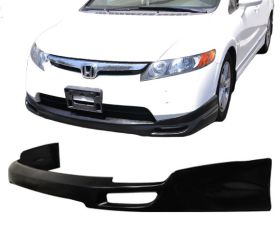 2006-2008 Honda Civic 4DR Front Bumper Lip Jdm-R Style Poly-Urethane - BLF-HC064