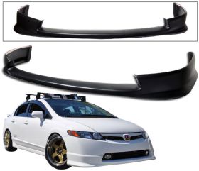2006-2008 Honda Civic 4 Doors HFP Poly-Urethane Front Bumper Lip - BLF-HC064S-PU