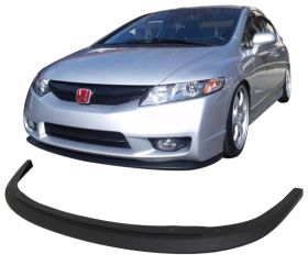2006-2008 Honda Civic 4DR STI Polyurethane Front Bumper Lip - IKN-BLF-HC064STI-PU