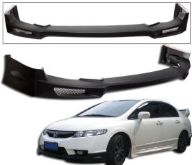 2009-2011 Honda Civic 4DR Mugen Front Bumper Lip Spoiler - BLF-HC094MU-PU