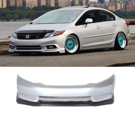 2012 Honda Civic Si/EX/EXL 4DR Modulo Polyurethane Front Bumper Lip - IKN-BLF-HC124MO-PU