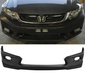 2012 Honda Civic 4DR Mugen Polypropylene Front Bumper Lip - IKN-BLF-HC124MU-PP