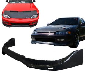 1992-1995 Honda Civic 2 3dr Front Bumper Lip J-Style Poly-Urethane - BLF-HC92JUN