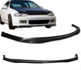 1992-1995 Honda Civic 2 3dr Front Bumper Lip Si-R Poly-Urethane - BLF-HC92SIR-PU