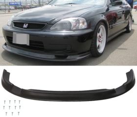 1999-2000 Honda Civic HB/2DR/4DR Type-JDM Polyurethane Front Bumper Lip - IKN-BLF-HC99FM-PU