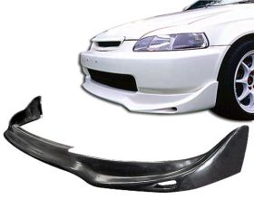 1999-2000 Honda Civic Front Bumper Lip J-Style Poly-Urethane - BLF-HC99JUN-PU