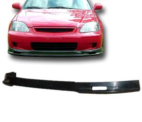 1999-2000 Honda Civic Front Bumper Lip Mugen Style Poly-Urethane - BLF-HC99MU-PU
