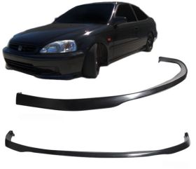 1999-2000 Honda Civic Front Bumper Lip Si-R Poly-Urethane - BLF-HC99SIR-PU