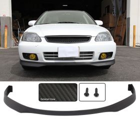 1999-2000 Honda Civic HB/2DR/4DR Type-R Polyurethane Front Bumper Lip - IKN-BLF-HC99TRBM-PU