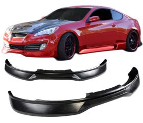 2010-2012 Hyundai Genesis 2DR Coupe AK-CFX Polyurethane Front Bumper Lip - IKN-BLF-HYG10AK-PU