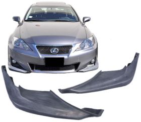 2011-2012 Lexus Is250 350 Front Bumper Lip 2PC Poly-Urethane - BLF-LIS11OE2P-PU