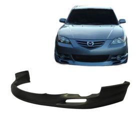 2004-2005 Mazda 3 4DR Front Bumper Lip K-Style Poly-Urethane - BLF-MAZ304SK-PU
