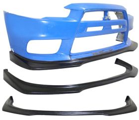 2008-2015 Mitsubishi EVO X Ralliart Polyurethane Front Bumper Lip - IKN-BLF-MEVO10RA-PU