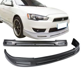 2008-2015 Mitsubishi Lancer Type-JDM Polypropylene Front Bumper Lip - IKN-BLF-ML08B-PP