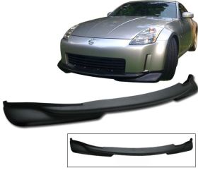 2003-2005 Nissan 350z Front Bumper Lip J-Style Poly-Urethane - BLF-N350Z-PU