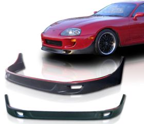 1993-1998 Toyota Supra Front Bumper Lip TRD Style Poly-Urethane - BLF-TS93TRD-PU