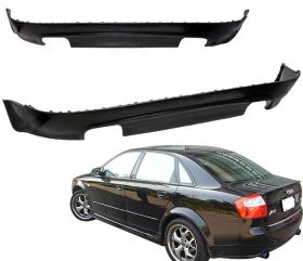 2002-2005 Audi A4 Rear Bumper Lip Type-A Poly-Urethane - BLR-AA402A-PU