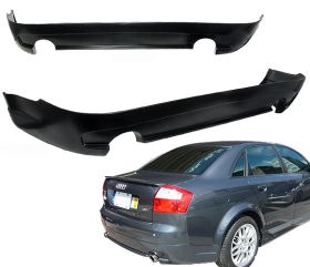 2002-2005 Audi A4 Rear Bumper Lip Type-O Poly-Urethane - BLR-AA402O-PU