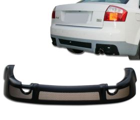 2002-2005 Audi A4 Rear Bumper Lip Vortex Style Poly-Urethane - BLR-AA402V-PU