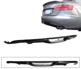 2009-2011 Audi A4 Rear Bumper Lip Type-C Poly-Urethane - BLR-AA409C-PU