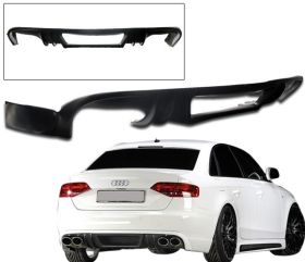 2009-2011 Audi A4 Rear Bumper Lip Rieger Style Poly-Urethane - BLR-AA409RG-PU