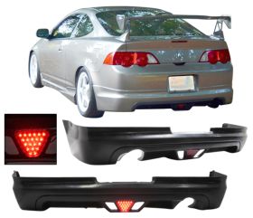2002-2004 Acura RSX Mugen Polyurethane Rear Bumper Lip - IKN-BLR-AR02MULED-PU
