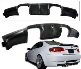2008-2011 BMW E92 M3 Rear Bumper Lip Vortex Style Poly-Urethane - BLR-BE92M3V-PU