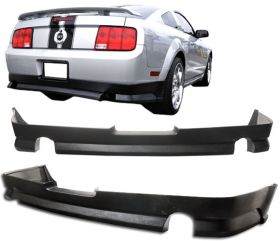2005-2008 Ford Mustang V8 Ford Rear Bumper Lip Poly-Urethane - BLR-FM05V8-PU