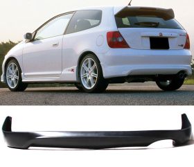 2002-2005 Honda Civic Si HB Type-R Polyurethane Rear Bumper Lip - IKN-BLR-HC033TR-PU