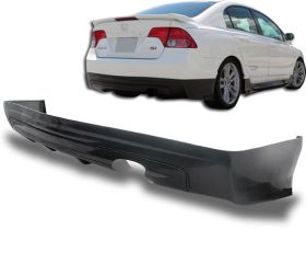 2006-2011 Honda Civic 4DR Rear Bumper Lip Mugen Poly-Urethane - BLR-HC064MU-PU