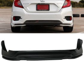 2016-2018 Honda Civic Sedan AVS Style Rear Bumper Lip Spoiler Polypropylene - BLR-HC164AVS-PP