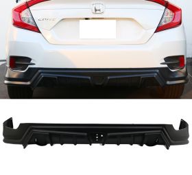 2016-2018 Honda Civic Sedan MG Style Rear Diffuser with LED and Exhaust Tip - BLR-HC16MG-PP