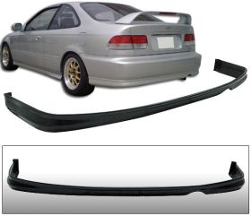 1992-1995 Honda Civic 2 4dr Rear Bumper Lip Poly-Urethane - BLR-HC924