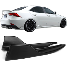 2014-2019 Lexus IS250 F-Sport AR Style Rear Bumper Lip Mattle Black Polypropylene - BLR-LIS14ASP2P-PP