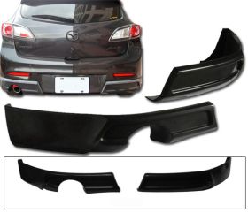 2009-2010 Mazda 3 Rear Bumper Lip M-Style Poly-Urethane - BLR-MAZ3092P-PU